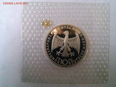 ФРГ, 10 марок, 1992, пруф, до 04.06 в 22.00 - IMG_20150402_174031