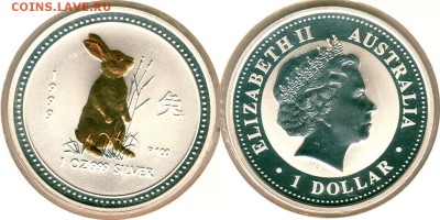 Австралия, 1 д 1999, кролик, с 200! - до 22-00мск 02.06 - aus-1d-1999-kr