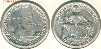 юбилейные халфы США, 7 шт - usa-h-1935-sd