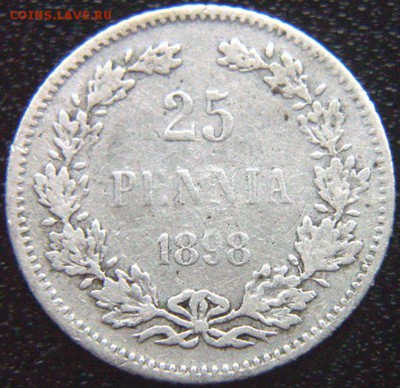 Царская Финляндия_25 пенни 1898(L); до 02.06_22.00мск - 9931