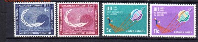 марки ООН космос 2 серии 1962 - 39