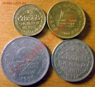 Шри-Ланка 5р-2006,2р-1996,1р-1982+1р-2006 до 13.07.10  21.00 - 1