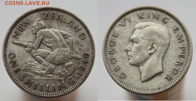 Новая Зеландия 1 шиллинг 1940г до 3.06 22-00 мск - Muov96y1FcE