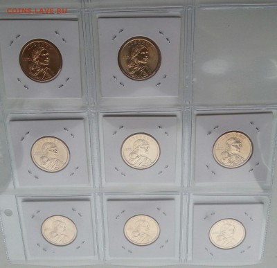 США Доллары Сакагавея 32 монеты дворы P,D. до 06.06 22.00мск - а