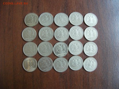 2 рубля 1999 г.-16 шт СПМД; 1 рубль 99 г.-6 шт СПМД и 14 ММД - DSCF2713.JPG
