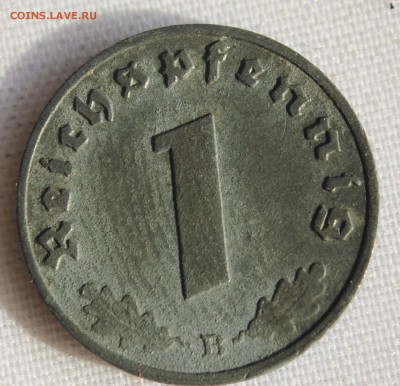 С 1 руб. ГЕРМАНИЯ 1 пфенниг 1943г. "B" до 8.06.15г.в 22-00 - IMG_5372.JPG