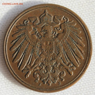 С 1 руб. ГЕРМАНИЯ 1 пфенниг 1900г. "J" до 8.06.15г.в 22-00 - IMG_5367.JPG