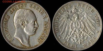 3 марки 1908 Саксония до 05.06.15 22.00 мск - Панорама4