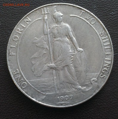 С 1 руб. Великобритания 1 флорин 1909 - IMAG1773