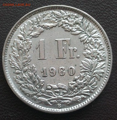 С 1 руб. Швейцария 1 франк 1960 - IMAG1762