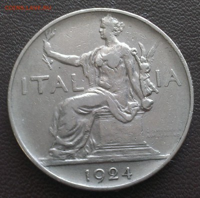 С 1 руб. Италия 1 лира 1924 - IMAG1755