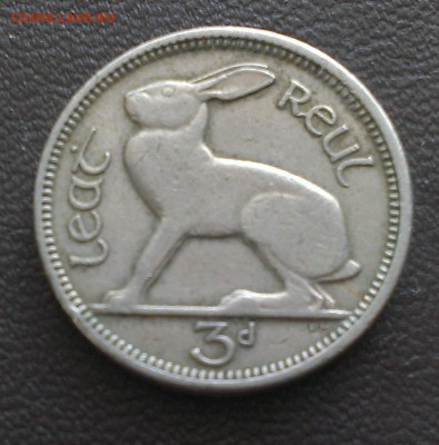 С 1 руб. Ирландия 3 пенса 1942 - IMAG1759