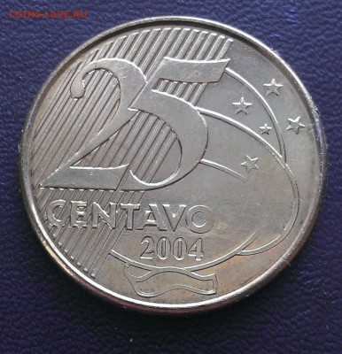 С 1 руб. Бразилия 25 центаво 2004 - IMAG1769