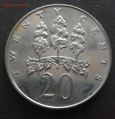 С 1 руб. Ямайка 20 центов 1976 - IMAG1777