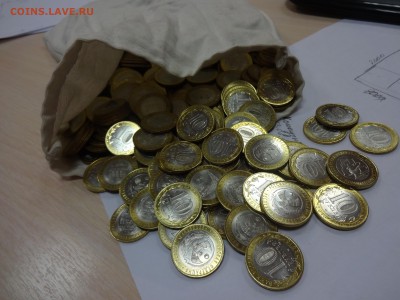 740 монет биметалл РАЗНЫЙ И МНОГО, ПОСМОТРИТЕ! - мешок