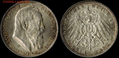 3 марки 1911 Бавария Луитпольд до 06.06.15г 22.00 мск - Панорама12
