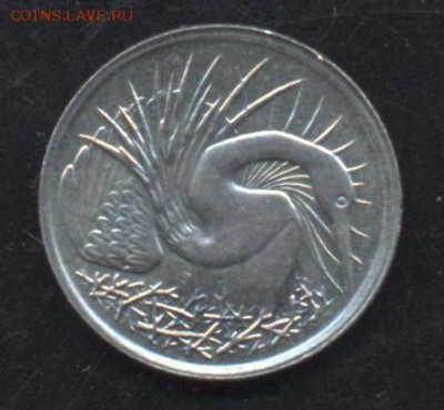 Сингапур 5 центов 1981 г. 5.06.15 г. 22 -00 МСК. - Сингапур 81 1