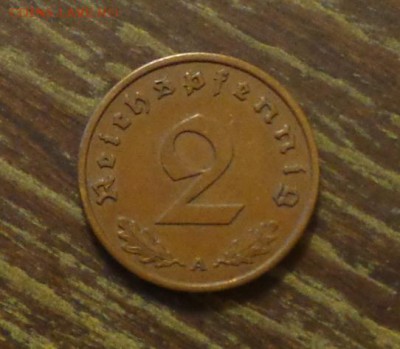 ГЕРМАНИЯ - 2 рейхспфеннига 1939 до 9.06, 22.00 - Германия 2 рейхспфеннига 1939