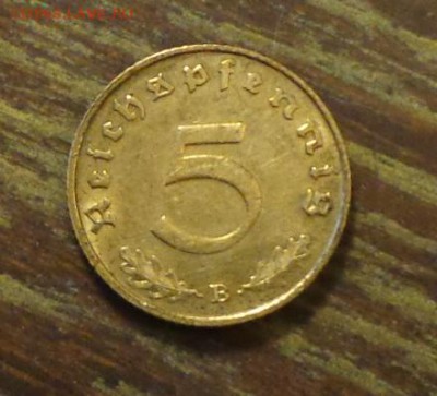 ГЕРМАНИЯ - 5 рейхспфеннигов 1939 до 9.06, 22.00 - Германия 5 рейхспфеннигов 1939