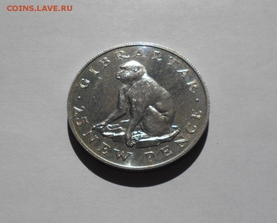 гибралтар 25 пенсов 1971 серебро оценка - DSCN3379.JPG
