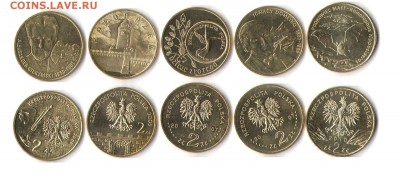 Польская юбилейка 2 злот. 5 штук №1 до 11.06.15 в 22.10 - 5злот2