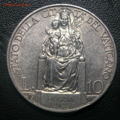 С 1 руб. Ватикан 10 лир 1934 - IMAG1797