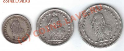 2, 1, 2, 5 франков - Schweiz8