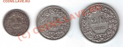 2, 1, 2, 5 франков - Schweiz7