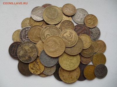Ранние Советы 1924-1957, 55 монет. Короткий!!! - куча