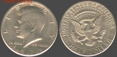 США-50 центов-1971-D, до 21.00 мск 13.06.2015 - США-50 центов-1971-D-1