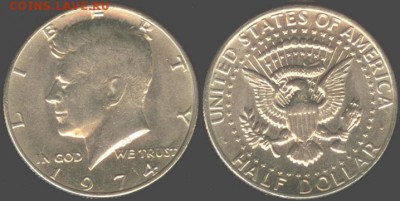 США-50 центов-1974-Р, до 21.00 мск 13.06.2015 - США-50 центов-1974