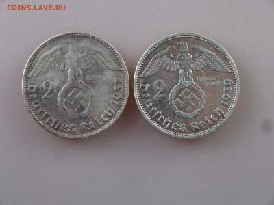 2рейхсмарки 1934,37,39 5рейхсмарок1936 до 11.06.15 22:00 МСК - DSC08078.JPG