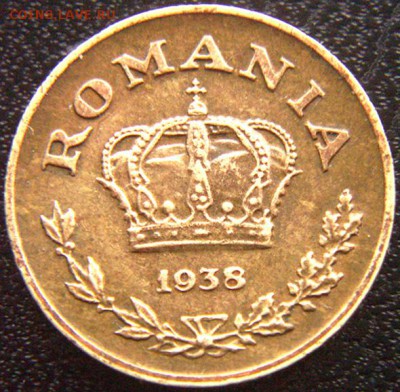 Румыния_1 лей 1938; до 08.06_22.00мск - 9978
