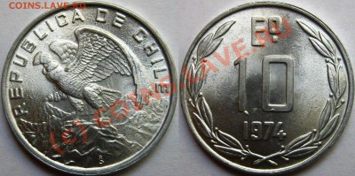 Чили. - 10 escudos 1974
