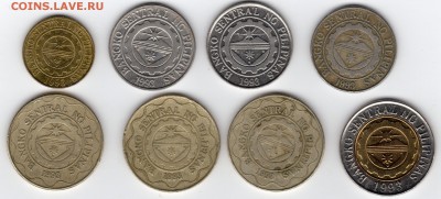 Филиппины, 8 монет 1995 - 2009 г.г. до 12.06.2015 - Филиппины орел