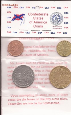 США. 1861г. Рестрайк. - копии