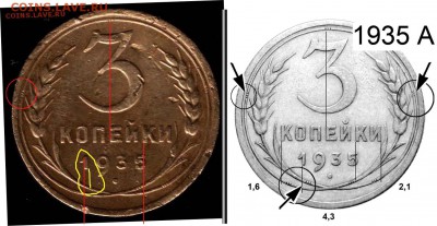 3 копейки 1935г шт.1.2Д? - 35
