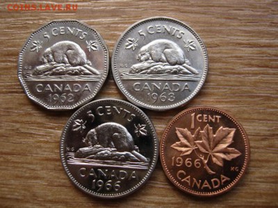 .Канада 5 центов1962,63,66 и1цент 1966 до 13.06.15 в 13.00 М - IMG_5339