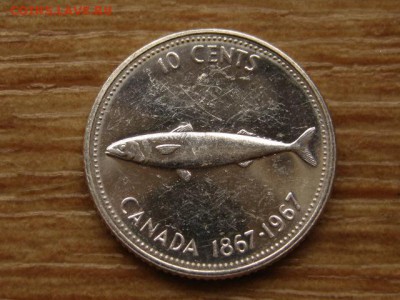 Канада 10 центов 1966 рыбка Ag до 13.06.15 в 13.00 М - IMG_5227