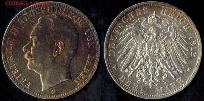 3 марки 1912 Баден есть блиц до 13.06.15 22.00мск - 1912