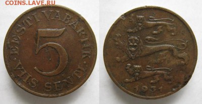 Прибалтика довоенная по фиксу - 2.3. - Эстония 5 с 1931    269