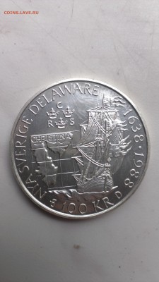 Швеция 100 Крон 1988 Делавар Корабль  до 14.06 - IMAG2608