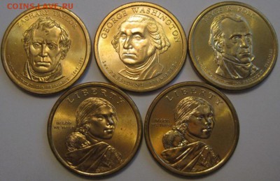 США 5 монет по 1 долл и 4 мон 5 центов 2004-2006 гг до 14.06 - IMG_9421.JPG