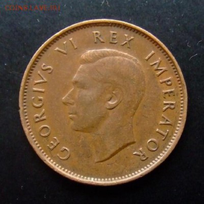 4 - Южная Африка 0,5 пенни (1942) «Парусник; Георг VI» А