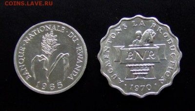 4 - Руанда (набор - 1 и 2 франка алюм.) (2 шт.) А