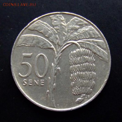 4 - Самоа 50 сене (2002) «Банановое дерево» d-32,4мм Р