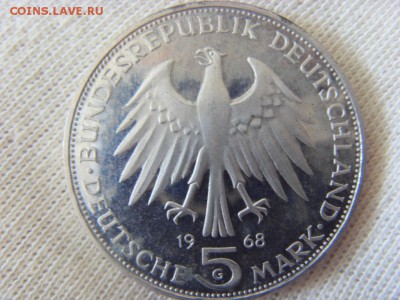5 марок 1968 500 лет смерти Иоганна Гутенберга - SDC12481.JPG