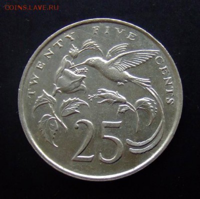 4 - Ямайка 25 центов (1982) «Колибри» d-32,3мм (XF) Р
