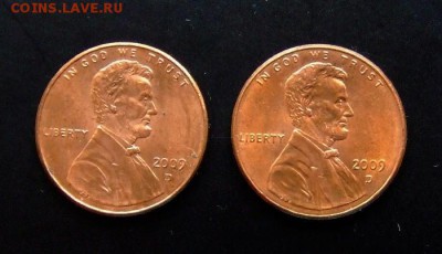 4 - США (набор - 1 цент Линкольн) (2 шт.) А