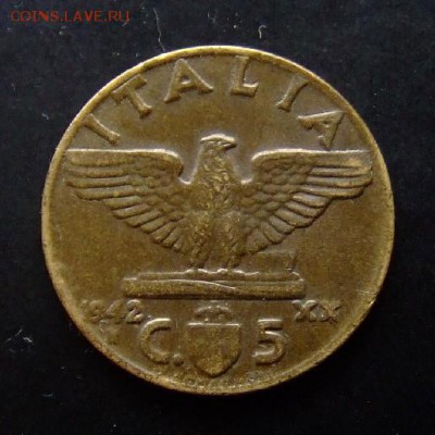 4 - Италия 5 чентезимо (1942) Р